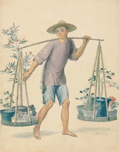 Chinese Flower Seller