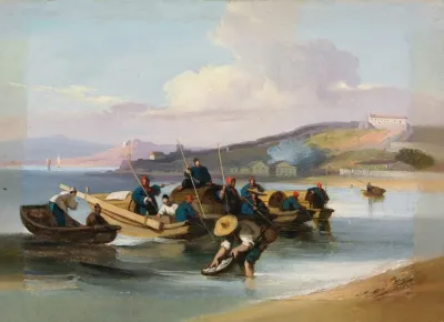 Chinese Scene Fishermen