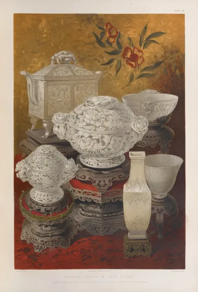 Chinese Vases In Jade Stone