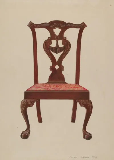 Chippendale Mahogany Side Chair