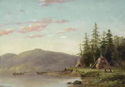 Chippewa Encampment On The Upper Mississippi