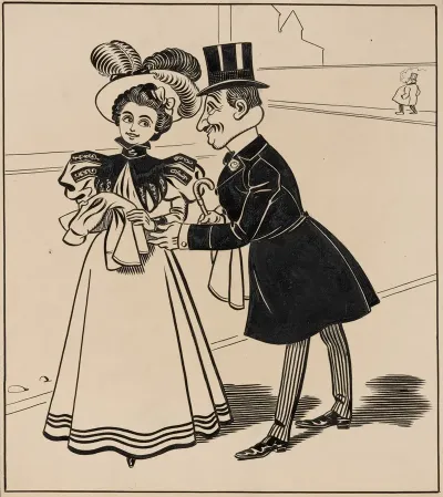 Chivalrous Man Inadvertently Swapping His Coat With A Womans Pl 3