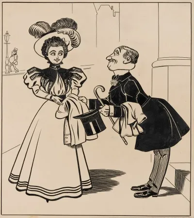 Chivalrous Man Inadvertently Swapping His Coat With A Womans Pl 5