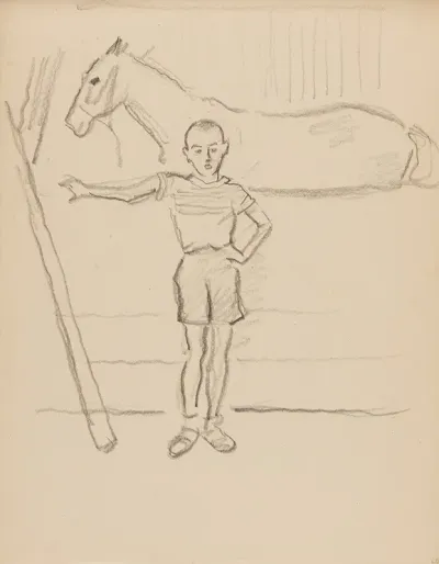 Chlopiec W Stajni