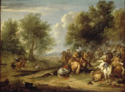 Choc De Cavalerie Ou Combat De Cavalerie