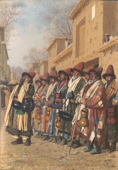 Chorus Of Dervishes Begging For Alms Tashkent