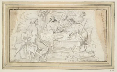 Christ And His Disciples At Emmaus