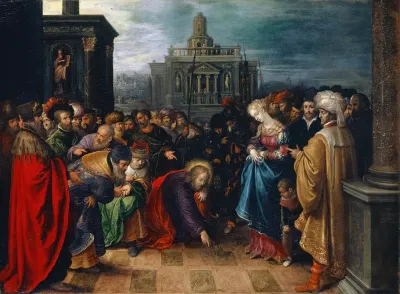 Christ And The Woman Taken In Adultery 4