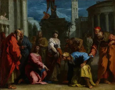 Christ And The Woman Taken In Adultery 6