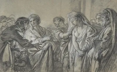 Christ And The Woman Taken In Adultery 7