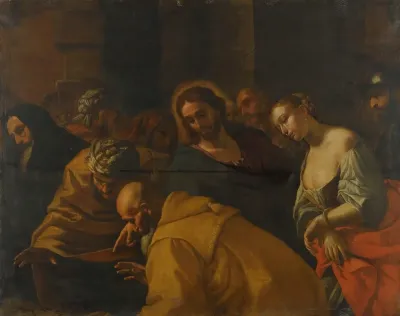 Christ And The Woman Taken In Adultery 9