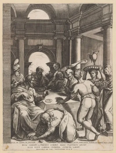 Christ As A Guest Of Simon The Pharisee