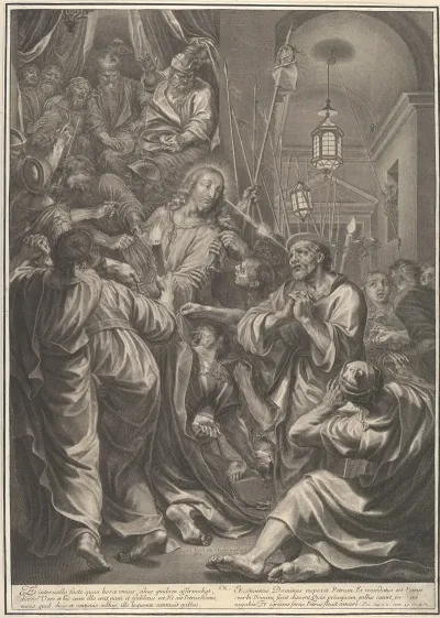 Christ Before Caiaphas Looks To St Peter Who Denies Him