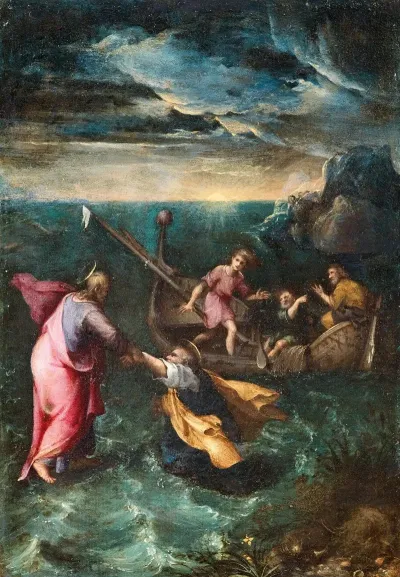 Christ Calming The Storm On The Sea Of Galilee
