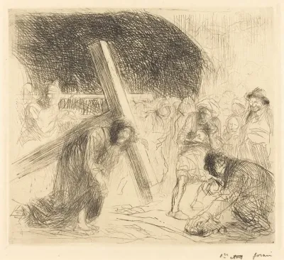 Christ Carrying The Cross Seventh Plate