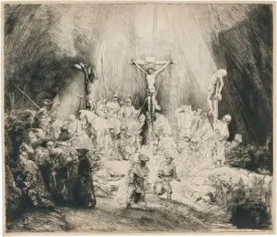 Christ Crucified Between The Two Thieves The Three Crosses 5