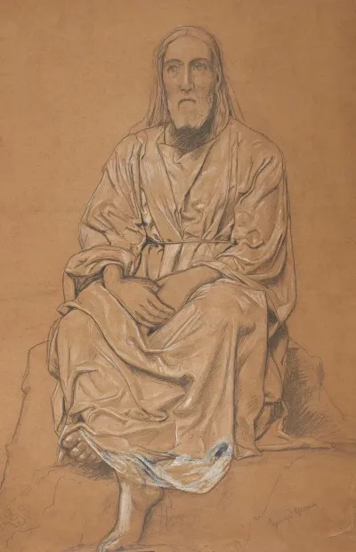 Christ Depicted In A Seated Position