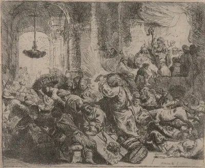 Christ Driving The Money Changers From The Temple 9