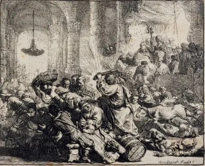 Christ Driving The Moneychangers From The Temple