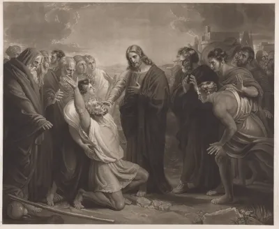 Christ Giving Sight To The Blind