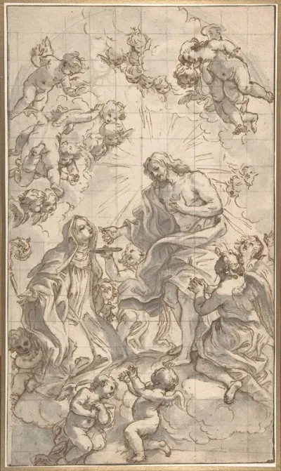 Christ Giving The Host To A Holy Abbess 2