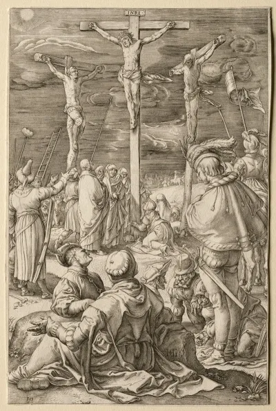 Christ Of The Cross Between The Two Thieves