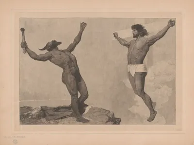 Christ On The Cross Overcomes The Devil