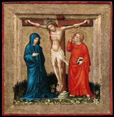 Christ On The Cross With The Virgin Mary And John