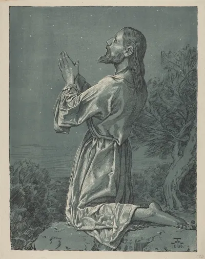 Christ Praying In The Garden Of Gethsemane
