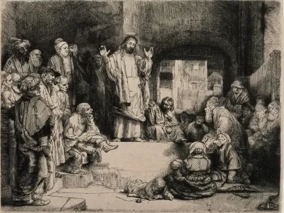 Christ Preaching La Petite Tombe