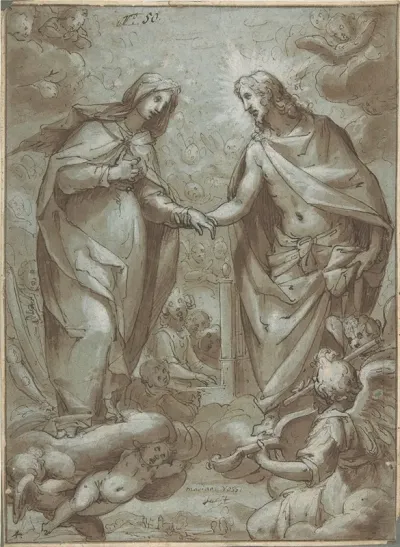 Christ Receiving The Virgin Into Heaven