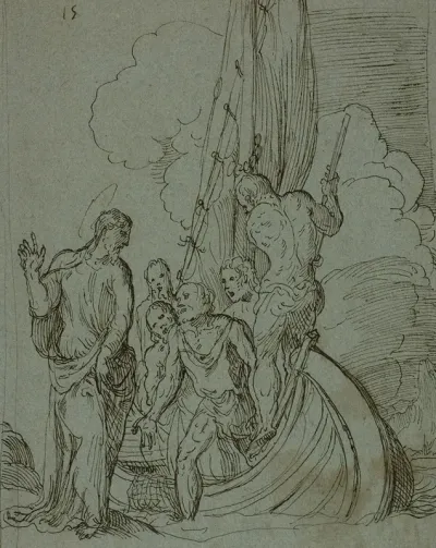 Christ Walking On The Water Peter Following