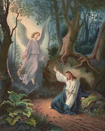 Christ With Angel