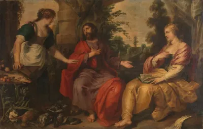 Christ With Martha And Mary