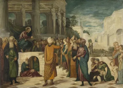 Christ With The Adulterous Woman