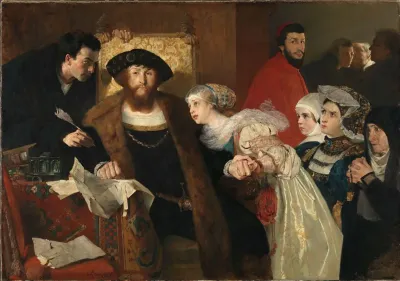 Christian Ii Signing The Death Warrant Of Torben Oxe