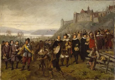 Christian Iv Founding Christiania Sketch