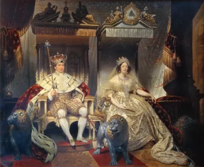 Christian Viii 1786 1848 And Queen Caroline Amalie 1796 1881 In Coronation Robes 2