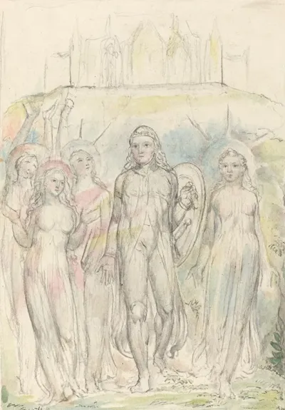 Christian With The Shield Of Faith Taking Leave Of His Companions