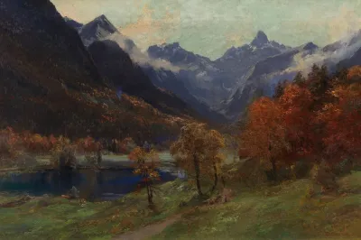 Christlessee Bei Gerstruben Mit Blick Auf Die Trettachspitze