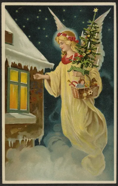 Christmas Card With Angel 2