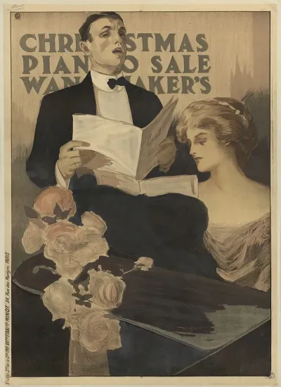 Christmas Piano Sale Wanamakers