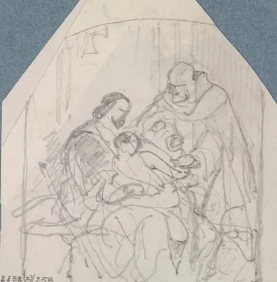 Christopher Columbus And His Sick Son In The Monastery La Rabida 5