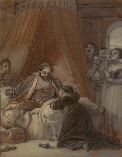 Christopher Sly And The Page As His Wife