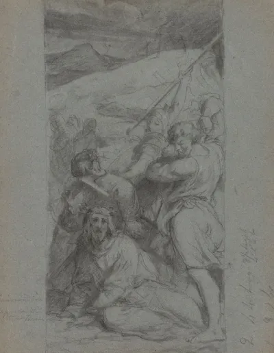 Christs Fall Under The Cross