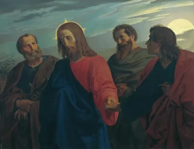 Christs Farewell To His Disciples Going To Gethsemane