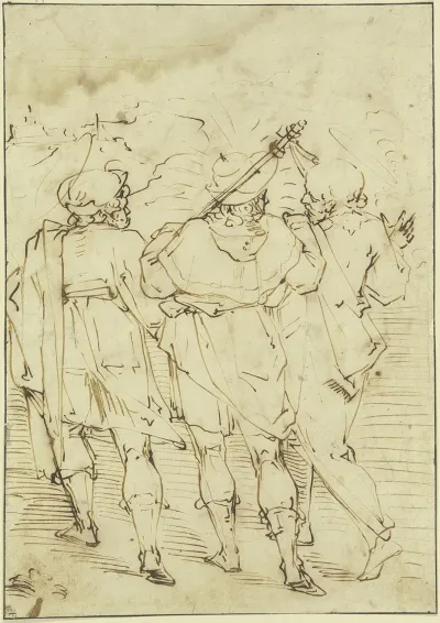 Christus Begegnet Den Jungern Auf Dem Gang Nach Emmaus