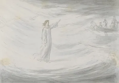 Christus Loopt Over Het Water