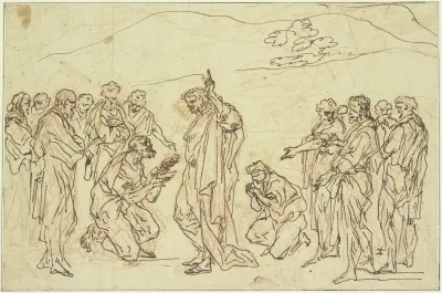 Christus Ubergibt Dem Heiligen Petrus Die Himmelsschlussel