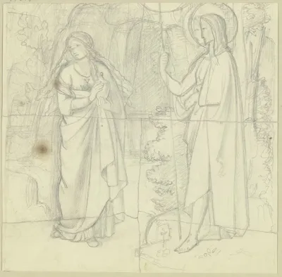 Christus Und Magdalena Ostermorgen